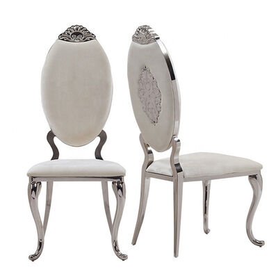Modern Fashion Gold White Stainless Steel Banquet Chair Luxury Banquet Wedding Chair