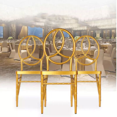 Hotel Furniture High Quality Metal Gold Dining Stacking Phoenix Chairs For Event