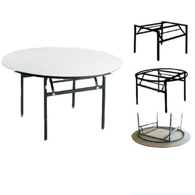 6ft 8 Ft Folding Banquet Table Round Plywood Dining Table