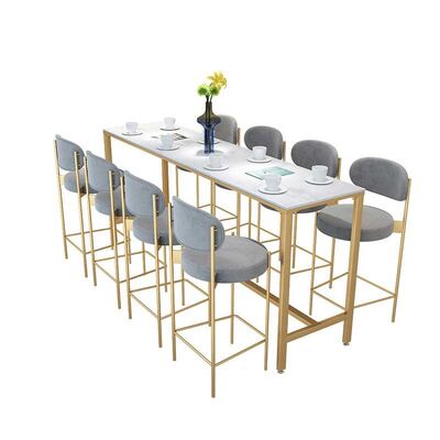 Nordic breakfast marble top bar bistro table White Coffee Living Room Long