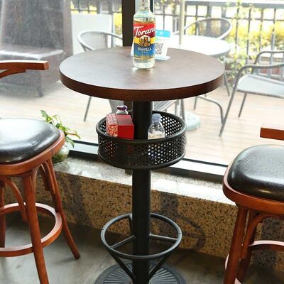 Tall Wooden Breakfast Bar Table 1200 X 600mm 60cm European Style