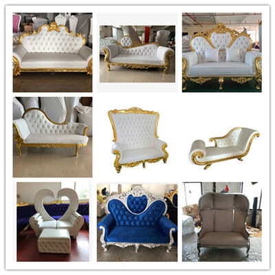 Gold Royal Sofa King And Queen Chairs For Wedding Rental Banquet Blue Black