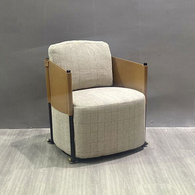 Living Room Single Seater Armchair Home Furniture Accent Grey 70x72x68cm