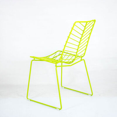Leaf Shaped Wire Mesh Dining Chairs Stacking Diamond Seat Cushion Unikideas