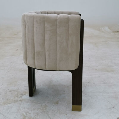 Nordic Single Seat Sofa Chair Black  Leather Velvet Three Legs UK-AC026