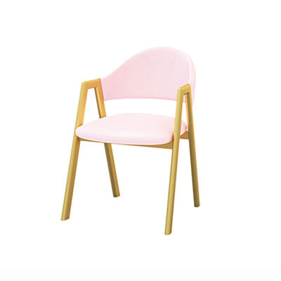 Wooden Armrest Dining Chair 48x45x72cm Endurable Environmentally Friendly