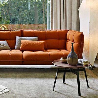 Round Corner Coffee Center Table Home Furniture Minimalist Metal Tray