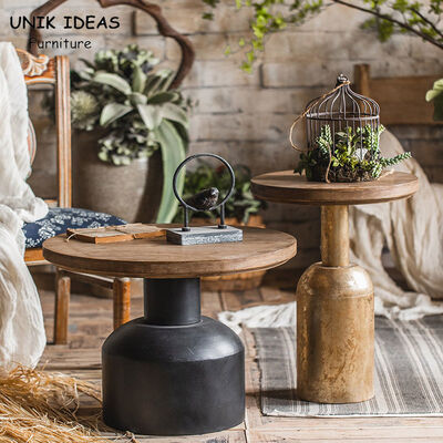 ভালো দাম Antique Hand Carved Luxury Center Table 8.5kg Decorative Solid Wood Round অনলাইন