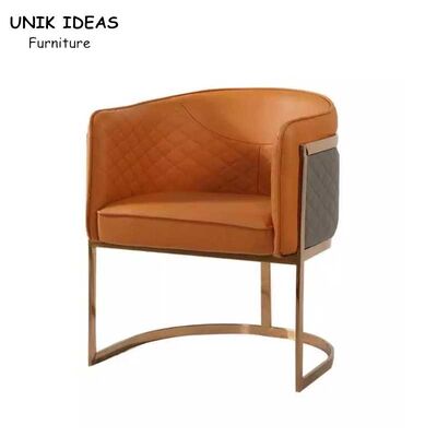 ভালো দাম Italian Postmodern Luxury Lounge Armchair Stainless Steel Leg অনলাইন