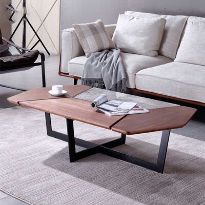 ভালো দাম Minimalist Style Luxury Center Tables Retro Unique Shape Two Tone Color Palette অনলাইন