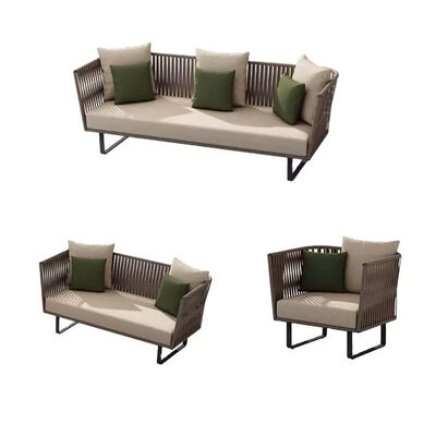 ভালো দাম 1.5mm Modern Lounge Sectional Outdoor Sofa Adjustable Waterproof Garden Furniture Set অনলাইন