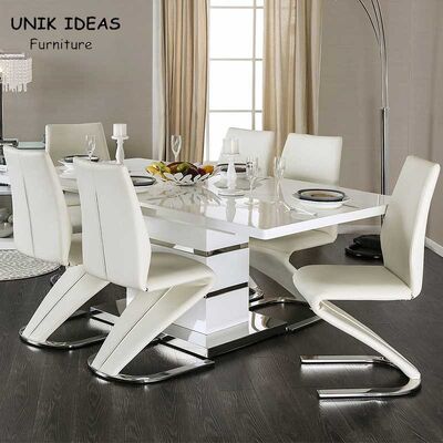 ভালো দাম MDF Extendable Dining Table Set 6 / 8 Seat For Modern Apartment অনলাইন