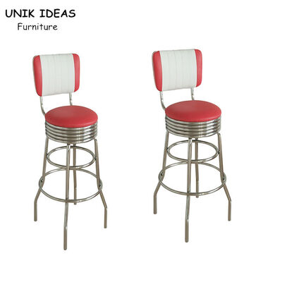 ভালো দাম American Design Metal Frame Bar Stools Industrial 50'S Customize অনলাইন