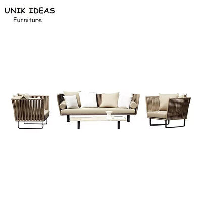 ভালো দাম Italian Style Outdoor Garden Furiture Weather Resistant Rattan Lounge Set অনলাইন