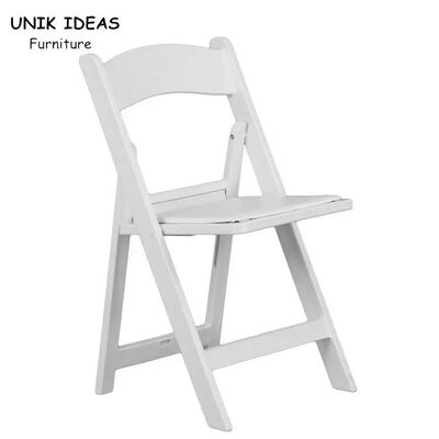 ভালো দাম Portable Stackable Folding Plastic Garden Chairs White Resin For Events Wedding Party অনলাইন