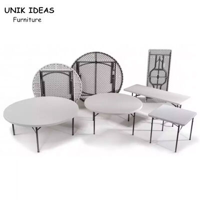 ভালো দাম 5ft HDPE Plastic Round Table Foldable Portable For Outdoor Party Event অনলাইন