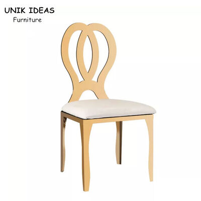 ভালো দাম Rental Fancy Gold Stainless Steel Wedding Chair Infinity Chair Wedding অনলাইন