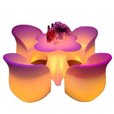 ভালো দাম আধুনিক কেটিভি সস্তা দাম আউটডোর কফি শপ রিমোট কন্ট্রোল এলইডি পিই টেবিল এবং সোফা ককটেল বার জন্য সেট অনলাইন