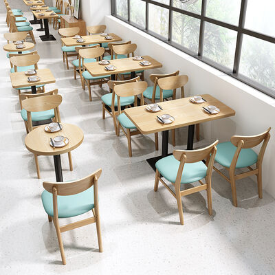 ভালো দাম Modern Restaurant Dining Table and Chairs Sets Solid Wood Coffee Crisps Chair Many Options অনলাইন