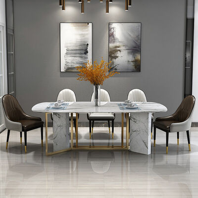 ভালো দাম 8 Seater Marble Luxury Dining Table And Chairs Italian Furniture Unik Ideas অনলাইন