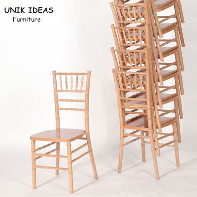 ভালো দাম Folding Wedding Banquet Chairs With White Cover Rustic Wooden Chiavari Chair অনলাইন