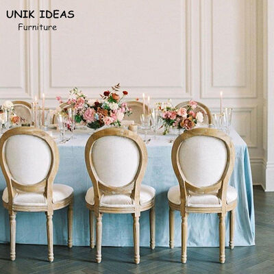 ভালো দাম Louis Banquet Dining Chair 100cm Wedding XVI Round Back Estates Garden অনলাইন