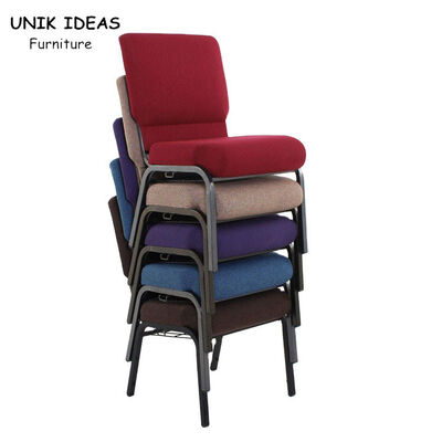 ভালো দাম Church Wedding Steel Banquet Chair Stackable Burgundy Banquet Chairs অনলাইন