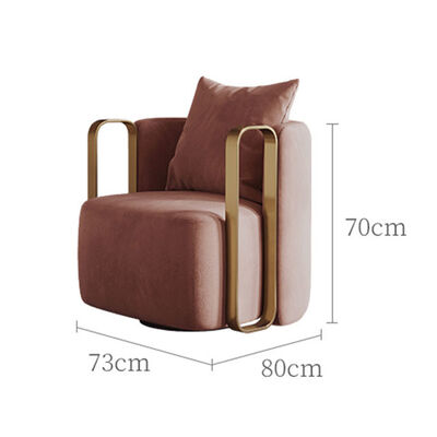 ভালো দাম Leather Single Seater Armchair White Accent Apartment Villa Hotel Living Room অনলাইন