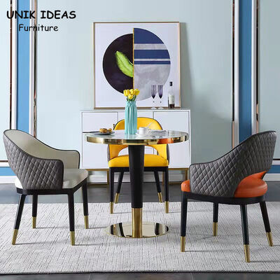 ভালো দাম 0.6CBM Nordic Dining Chair 4 Seater Scandinavian Dining Room Table And Chairs Marble অনলাইন