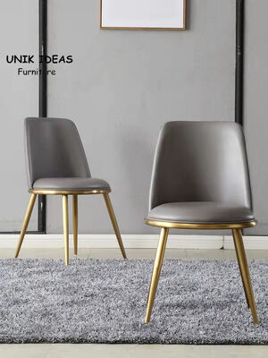 ভালো দাম Outdoor Gold Metal Frame Dining Chairs Minimalist North European Style Dining Set Comfortable অনলাইন