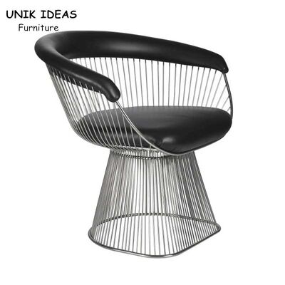 ভালো দাম VIP White Black Metal Mesh Dining Chairs Outdoor Luxury Lounge Waiting Room অনলাইন